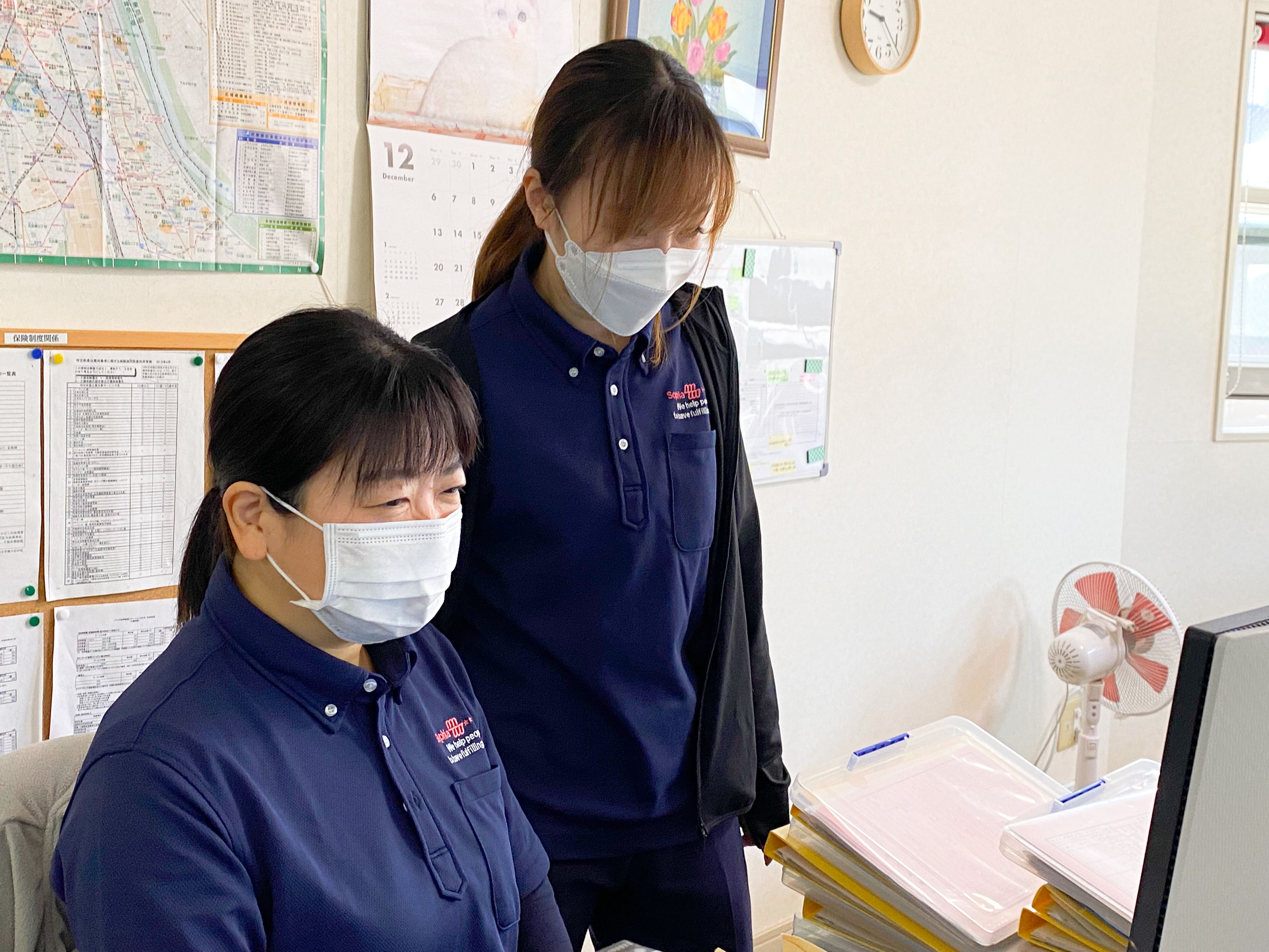スタッフに寄り添うステーション管理者のM看護師